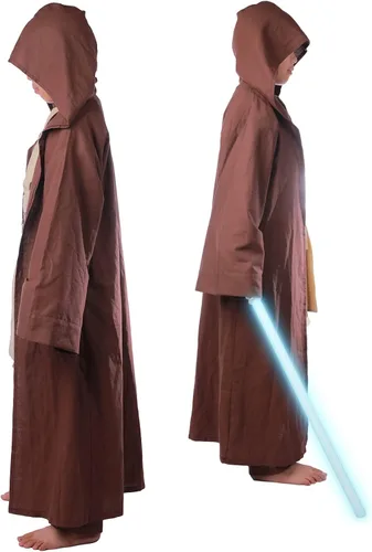Vista 5 de Horizoncos Tunic Robe Cosplay Costume Knight Hooded Robe Tunic Uniform Full Set Halloween Cosplay Cloak Suits