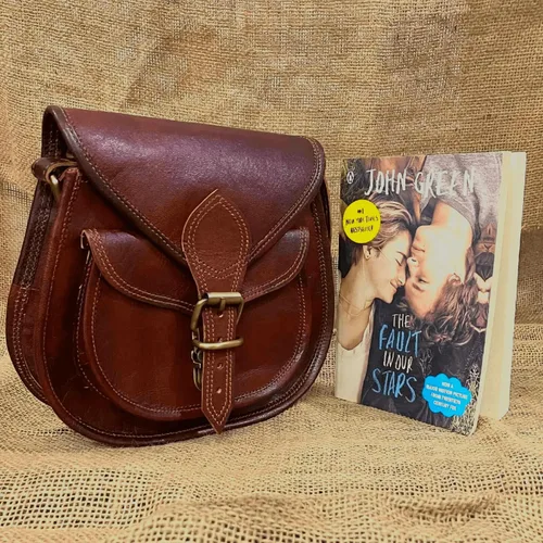 Vista 3 de URBAN LEATHER Bolso bandolera para mujer de cuero auténtico bohemio hippie hecho a mano vintage para viajes cruzado bolso de sillín para mujer bolso