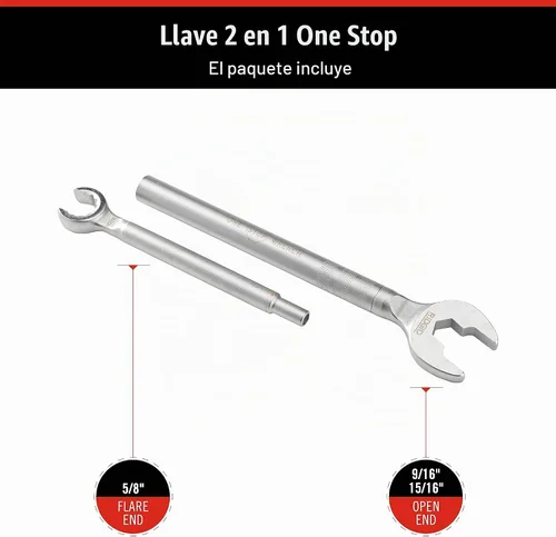 Vista 7 de RIDGID 27023 - Modelo 2002 Llave 2 en 1 One Stop para topes de ángulo, topes rectos y acoplamientos de compresión