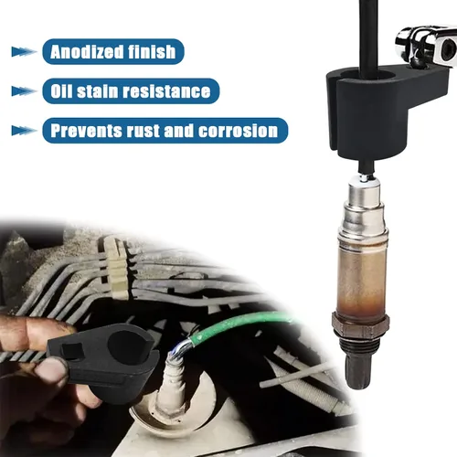 Vista 5 de Herramienta de extracción de llave de enchufe con sensor de oxígeno O2 automotriz, unidad de 3/8 pulgadas, 7/8 pulgadas (0.866 in), sensor de acceso
