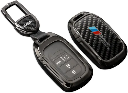 Vista 22 de Funda para llavero BMW con llavero, fibra de carbono real, protección de aleación de zinc, compatible con BMW 1 3 4 5 6 7 Series X1 X3 X4 M5 M6 GT3