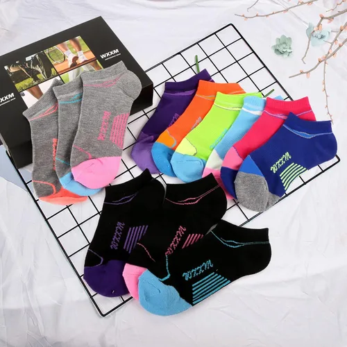 Vista 8 de WXXM Womens Athletic Ankle No Show Running Socks Cushioned Compression Arch Support Moisture Wicking Socks 12 Pairs