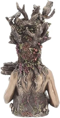 Vista 4 de Nemesis Now Gaia - Figura de busto (11.8 in), color bronce