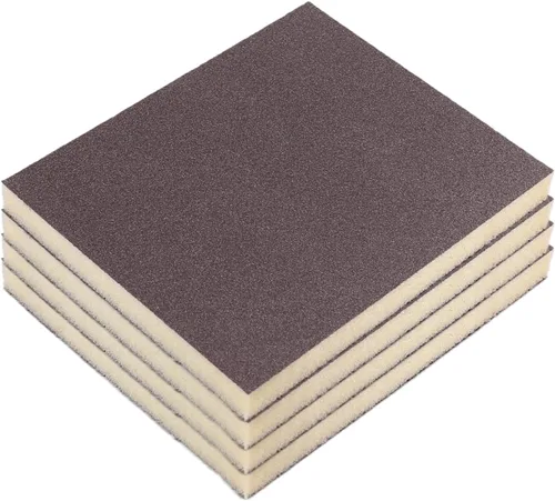 Vista 37 de Utoolmart Bloques de lijado de esponja de lijado, esponja de papel de lija húmedo y seco de grano 80, kit de esponja de arena lavable y 4 piezas