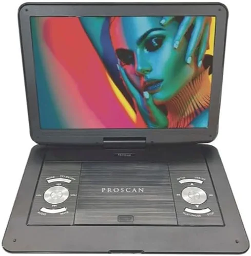 Vista 3 de Proscan Reproductor de DVD portátil de 13,3" negro con control remoto - PDVD1332