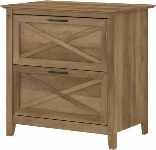Vista 11 de Bush Furniture Key West – Archivador lateral con 2 cajones, color cereza