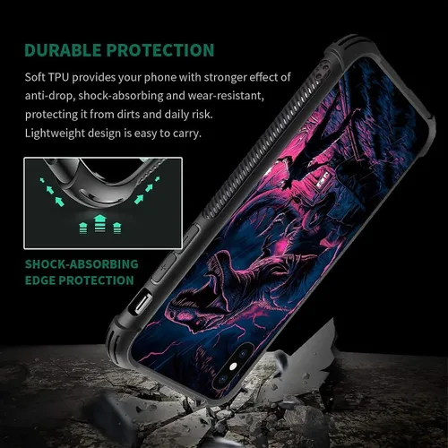 Vista 128 de Funda compatible con iPhone XR, diseño de elefantes africanos para niñas, diseño de patrón a prueba de golpes, antiarañazos, carcasa trasera