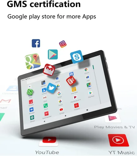 Vista 3 de COOPERS Tablet 10 pulgadas, Android 15 Tablet, 32GB ROM 1TB Expandir Tabletas de computadora, Procesador Quad Core 6000mAh Batería, Pantalla táctil