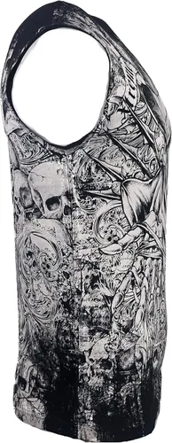 Vista 6 de Xtreme Couture Camiseta sin mangas para hombre, color negro, talla S-3XL, Negro