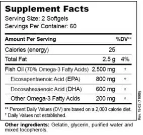 Vista 2 de Omegas esenciales: una mezcla de omega-3 de alta potencia para una cognición óptima
