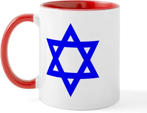 Vista 34 de CafePress STAR OF DAVID - Taza de café de cerámica (11.0 fl oz)