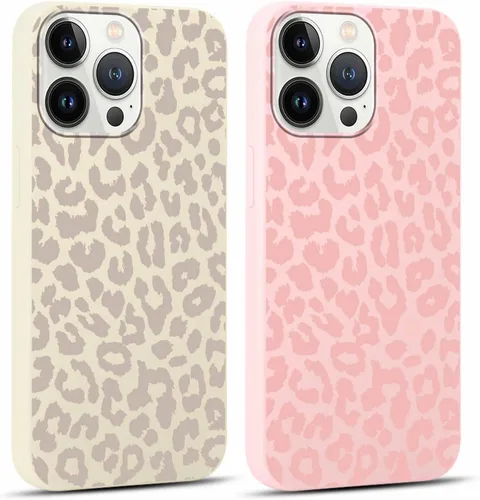 Vista 24 de Paquete de 2 fundas de teléfono con bonito estampado de guepardo para iPhone 7/8/SE 2020 / SE 2022 de 4.7 pulgadas, diseño de leopardo de lujo