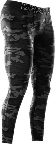 Vista 11 de DRSKIN Men’s Compression Pants (5/4/3 Pack) Quick Dry Tights Leggings Sports Baselayer Running Gym Workout Negro