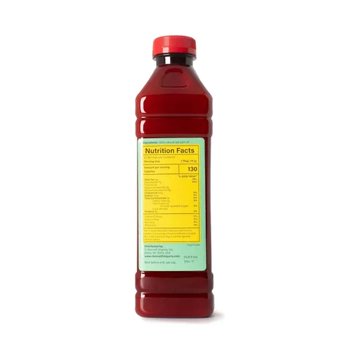 Vista 2 de Ghana Heritage Aceite de palma roja 100% Zomi, 16.9 onzas líquidas, auténtico aceite de palma africana Zomi para cocinar, rico y sabroso, aceite