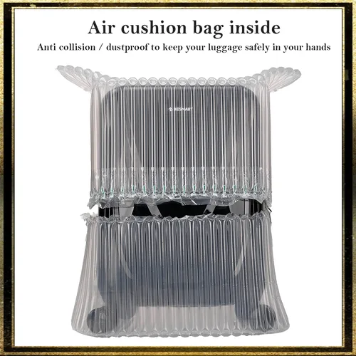 Vista 7 de BE SMART Equipaje de 20 pulgadas (para embarque) con rueda silenciosa giratoria, estuche de transporte integrado de PC+ABS y TSA, maleta pequeña