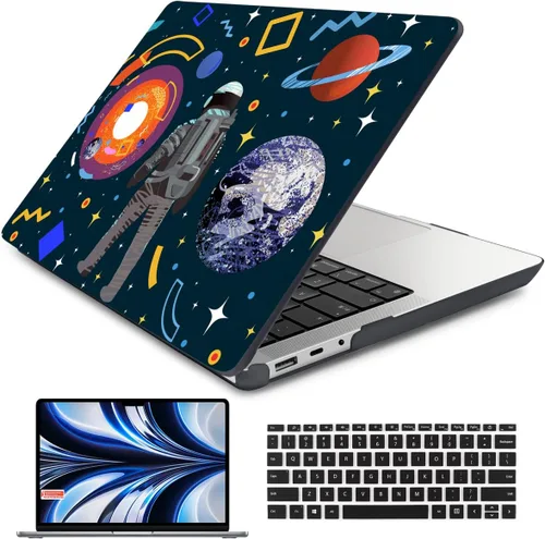 Vista 22 de Batianda Funda personalizable para portátil Microsoft Surface 5 4/3 de 13,5 pulgadas con reposamanos Alcantara modelo 1950/1867, carcasa rígida