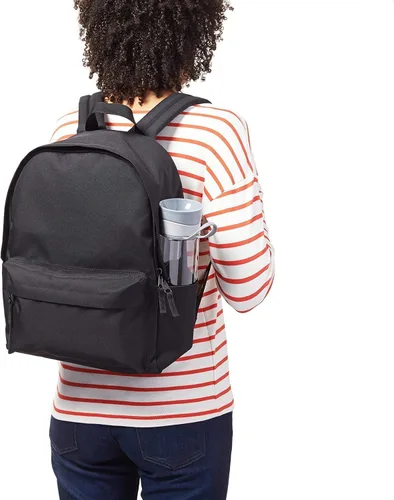 Vista 7 de Amazon Basics Mochila para escuela, estudio, viajes, diseño clásico duradero, bolsa de libros, color negro