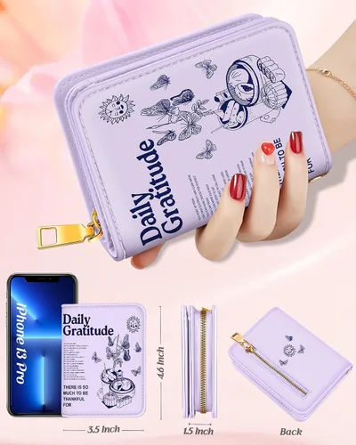 Vista 2 de Bistup Cartera de órgano, 2-mariposa púrpura, Mujer