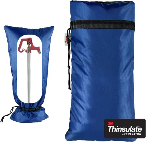 Vista 13 de Cubiertas XXL para grifos al aire libre para invierno, protector anticongelante de 3M Thinsulate para aspersores, 63.5 cm x 33 cm para grifos
