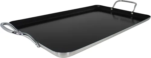 Vista 11 de Imusa Plancha de doble quemador antiadherente de 20 pulgadas, color negro