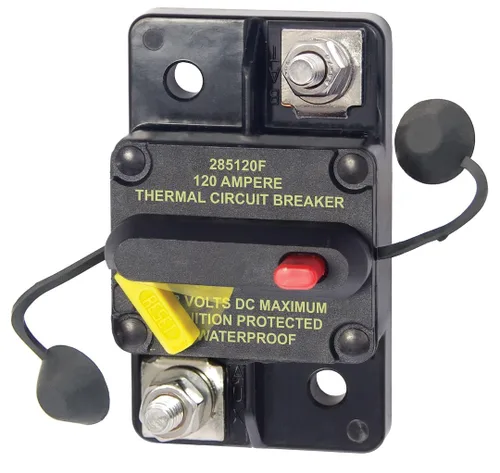 Vista 28 de Blue Sea Systems - Disyuntor 7035 Serie 187, montaje en panel, 25 A