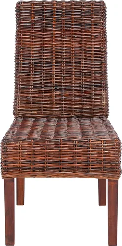 Vista 10 de Safavieh Home Collection Aubrey - Silla auxiliar de mimbre (2 unidades), color nogal