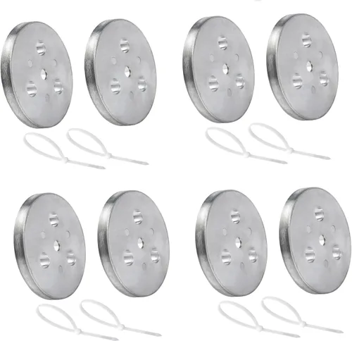 Vista 9 de Placa de peso de ánodo de zinc con lazos de plástico, placa de zinc en tu cesta de skimmer, cesta de desnatador, peso de ánodo de zinc