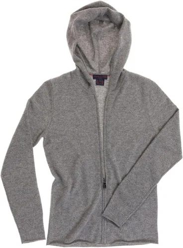 Vista 5 de Citizen Cashmere Zip Up Hoodie for Women - 100% Cashmere Hand-Knitted Ladies Slim Fit Cut Hoody with Long Sleeves Metal Zip