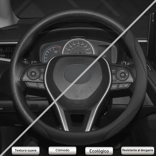 Vista 4 de West Llama - Funda para volante de automóvil personalizada para Toyota Prius, 86, 13.75-14.25 pulgadas