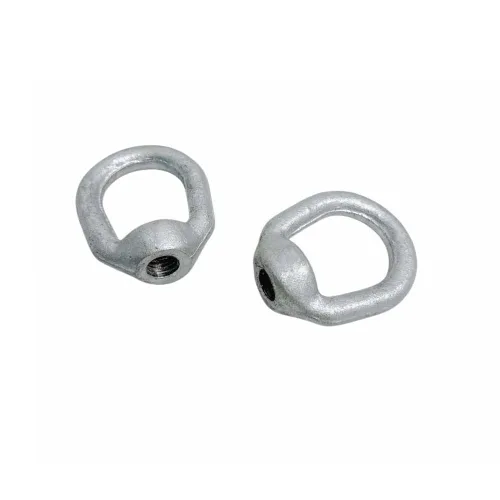 Vista 4 de 2 PC Bail 3/8 "x 1/2" rosca ojo tuerca caliente galvanizado gota forjado acero al carbono 2,250 libras WLL