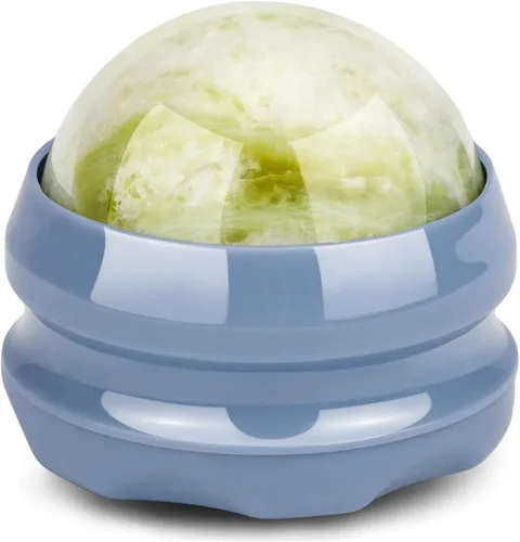 Vista 10 de ideayard Bola de rodillo de masaje en frío, herramienta de piedra de masaje, bola de jade para aliviar el frío y el calor, dolores musculares
