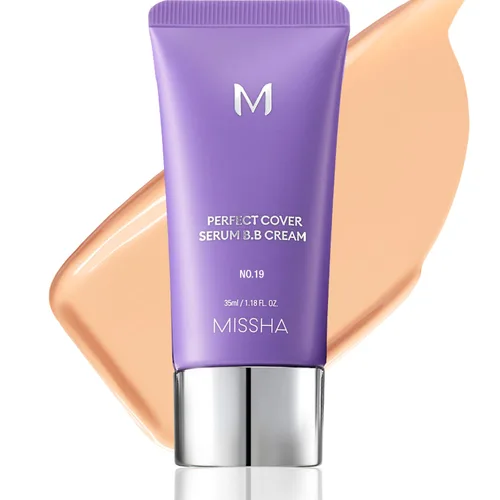 Vista 17 de MISSHA M PERFECT COVER SERUM BB CREAM No.13 Light Fair- Fair with Cool Undertone, BB Cream de Cardi B Pick, tinte para la piel, hidratante tintado