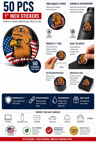 Vista 2 de Hoofing Gas Mask Bandit Western Outlaw Character Orange Shield Logo Design - Gift 1 Inch 50-Pack Waterproof Vinyl Decals