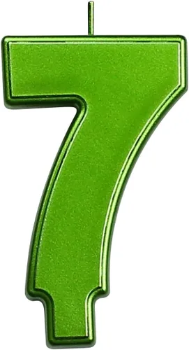 Vista 88 de DERVENTA Vela Grande de Cumpleaños Número 3D Verde Luminoso de 3.7 Pulgadas Celebración de Fiesta Aniversario Decoración Adorno para Pastel 1 Pieza