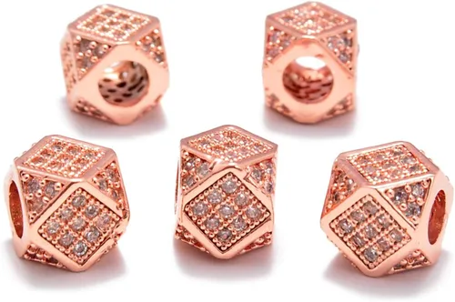 Vista 19 de AD Beads Pulsera de cuentas de zircón con tachuelas de strass
