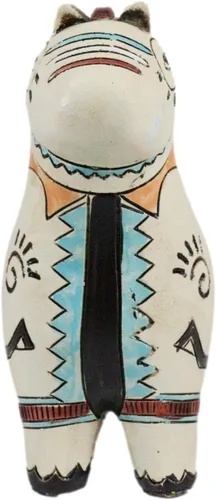 Vista 7 de Ebros Gift Nativo tribal americano azteca hopi estilo indio aullando lobo animal tótem espíritu colección celestial cielo y tierra inspirados