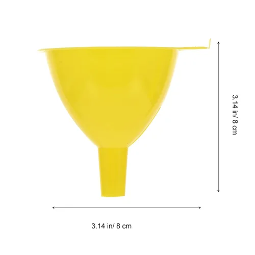 Vista 7 de POPETPOP Embudo de laboratorio Pequeño embudo líquido de plástico de 2.95 pulgadas para llenado preciso de botellas y uso químico en laboratorio