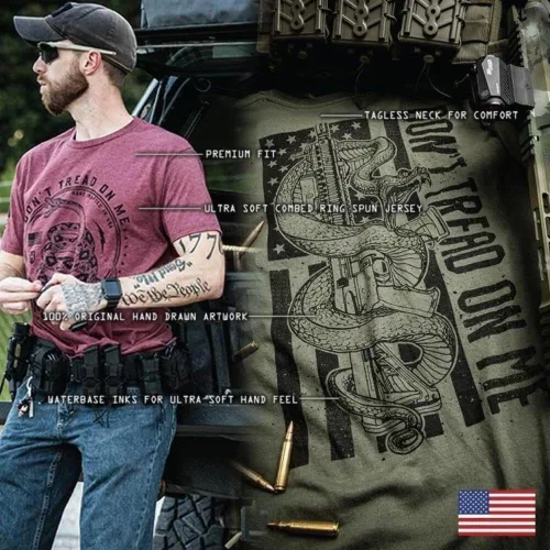 Vista 7 de Howitzer Style Camiseta de hombre Freedom LINE Military Grunt MFG