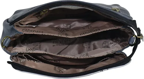 Vista 6 de Anna by Anuschka Bolsa mediana con múltiples compartimentos de piel pintada a mano para mujer