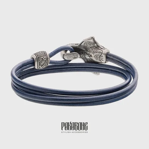 Vista 3 de Pulsera maorí con pulsera de océano de manta rayo con peces de patín para hombres y mujeres, él, joyería tribal náutica polinesia