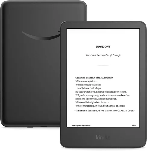 Vista 2 de Amazon Kindle 16 GB (último modelo): El Kindle más ligero y compacto, ahora con cambios de página más rápidos y mayor relación de contraste para una