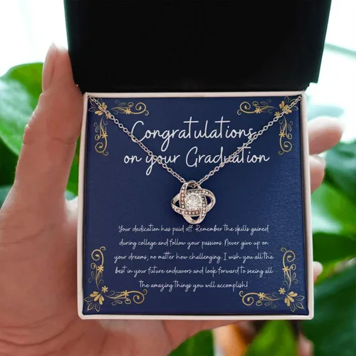 Vista 3 de BellezaNova Graduation Necklace For Her 2023 - Graduation Necklace 2019 For Women, Para La Reina De Mi Vida - Collar De Amor Infinito, Regalos Para
