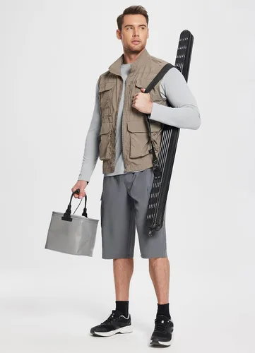 Vista 5 de BALEAF Camisetas de pesca de manga larga para hombre, rendimiento UPF 50+, protección solar, SPF, de secado rápido