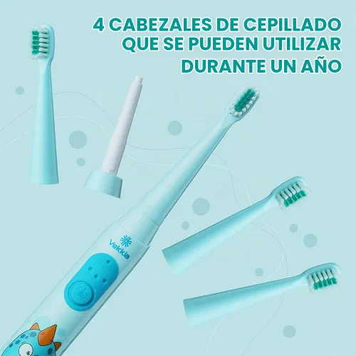Vista 8 de Vekkia - Cepillos de dientes eléctricos para niños Azul