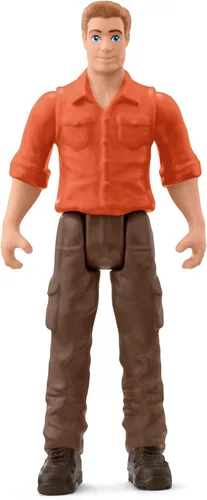 Vista 4 de Schleich Farm World - Juego de trabajo en el bosque con figura de acción, figura de perro, juguete de tractor y accesorios, juego imaginativo