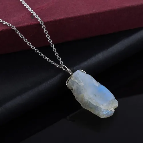 Vista 4 de OdrillionGems Collar de plata de ley 925 para mujer, piedras preciosas