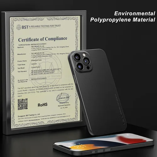 Vista 4 de memumi Versión actualizada para iPhone 13 Pro Ultra Slim 0.012 in acabado mate cubierta trasera para iPhone 13 Pro 2021 funda delgada con diseño