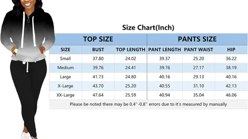 Vista 5 de Nimsruc Trajes de dos piezas para mujer, trajes de jogging casuales