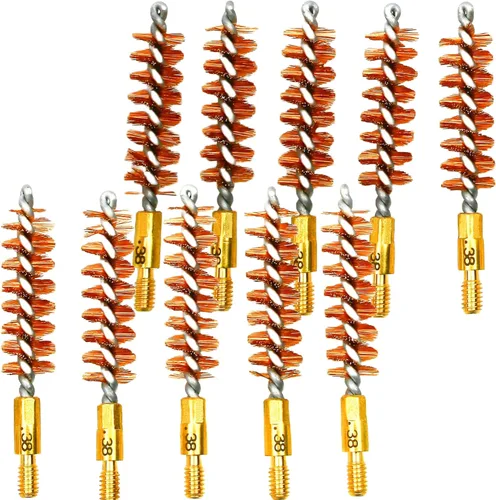 Vista 15 de Cepillos de Ánima de Bronce - Cepillos de Ánima de Calidad Premium para Limpieza y Mantenimiento de Pistolas y Rifles