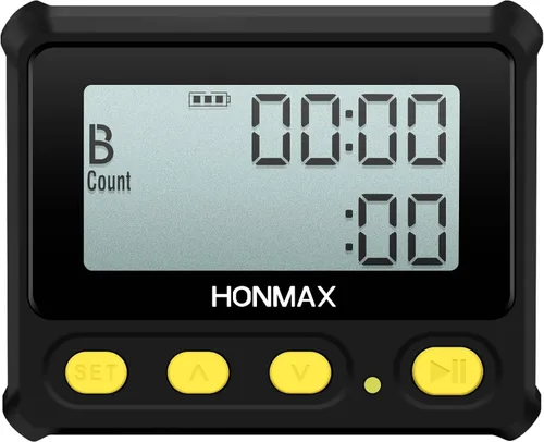 Vista 7 de Temporizador de intervalo 8200 y cronómetro, retroiluminación, carga USB-C, reloj